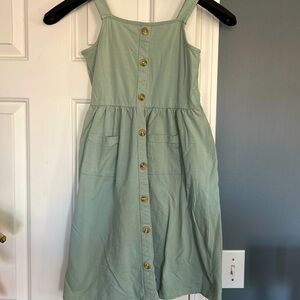 Light sage green cotton dress